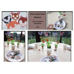 Pack anniversaire "animaux...